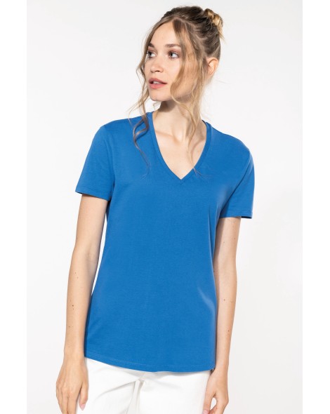 Camiseta BIO150IC cuello de pico mujer