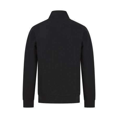 Unisex zipped neck sweatshirt