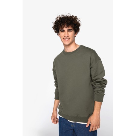 Sudadera cuello redondo oversize unisex