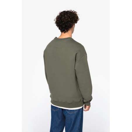 Sudadera cuello redondo oversize unisex