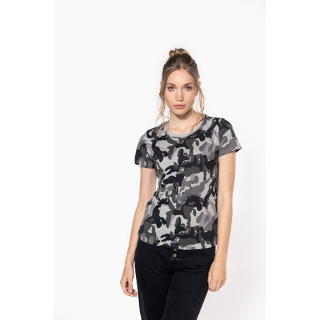 Camiseta camuflaje mujer