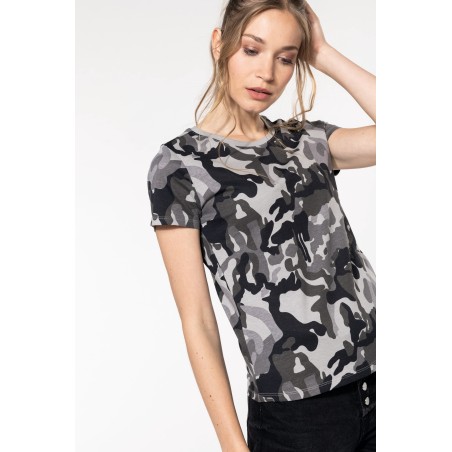 Camiseta camuflaje mujer