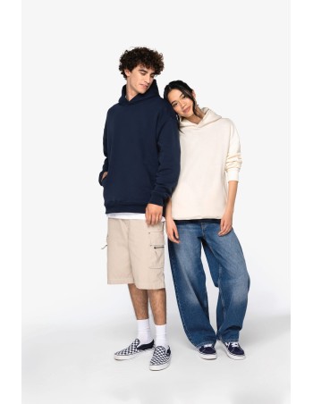 Sudadera ecorresponsable con capucha oversize unisex