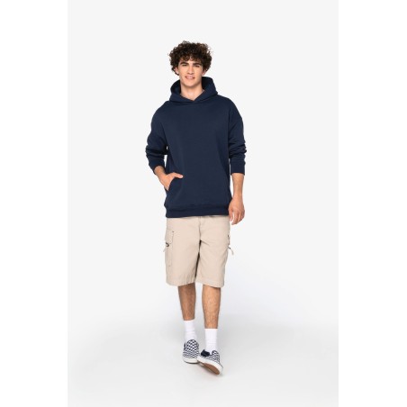 Eco-friendly unisex oversize hooded sweatshirt