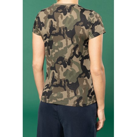 Camiseta camuflaje mujer