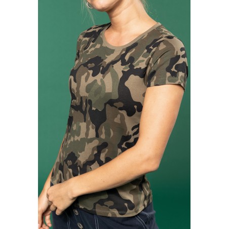 Camiseta camuflaje mujer
