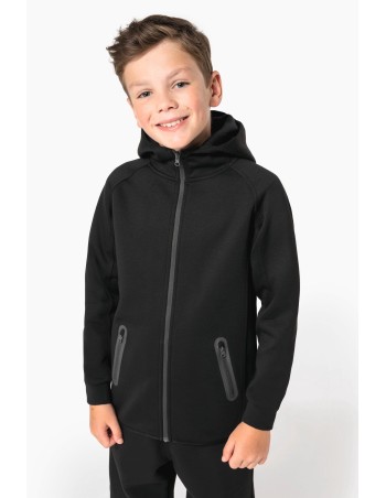 Chaqueta con capucha performance infantil 2