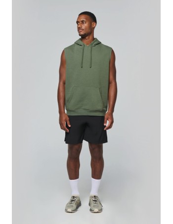 Sudadera con capucha sin mangas unisex 2