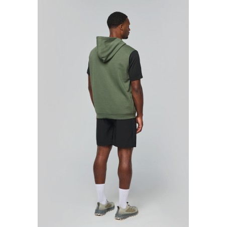 Sudadera con capucha sin mangas unisex