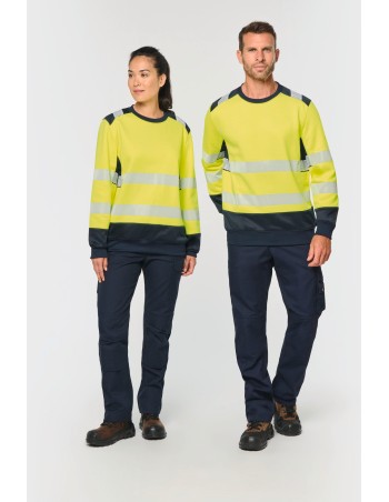 Recycled safety sweatshirt round neck