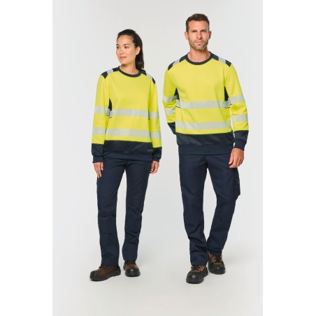 Recycled safety sweatshirt round neck