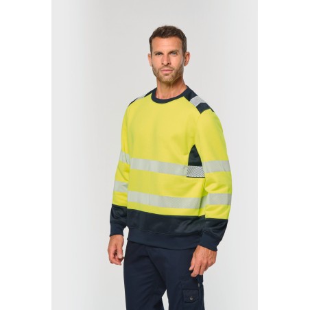 Recycled safety sweatshirt round neck