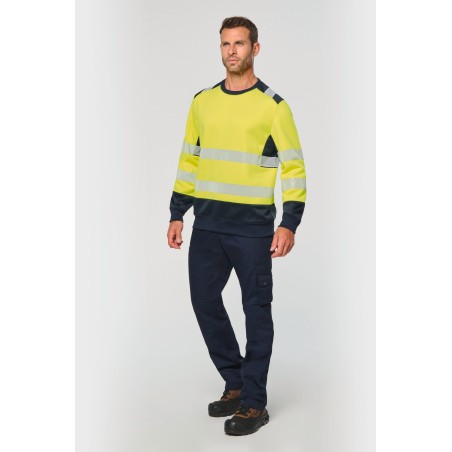 Recycled safety sweatshirt round neck