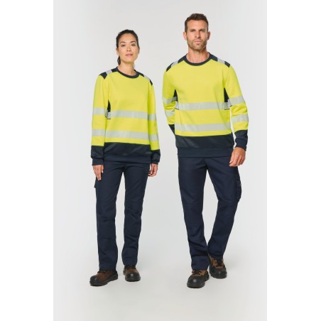 Recycled safety sweatshirt round neck