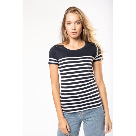 Camiseta marinera algodón orgánico mujer