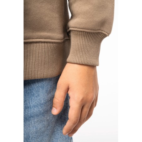 Sudadera ecorresponsable de cuello redondo oversize infantil