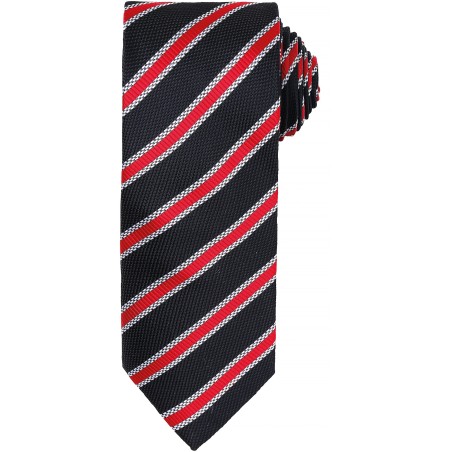 Corbata Waffle a rayas