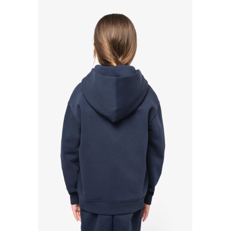 Sudadera ecorresponsable con capucha oversize infantil