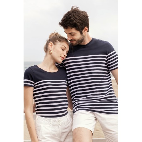 Camiseta marinera algodón orgánico mujer