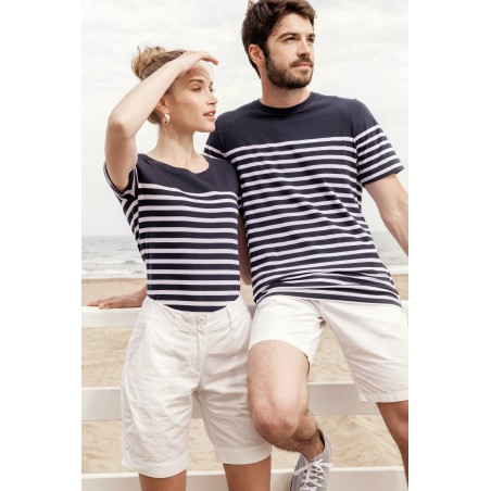 Camiseta marinera algodón orgánico mujer