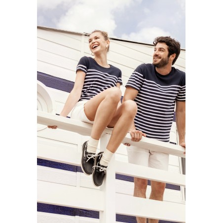 Camiseta marinera algodón orgánico mujer