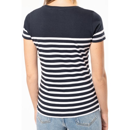 Camiseta marinera algodón orgánico mujer
