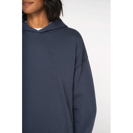 Sudadera ecorresponsable con capucha efecto lavado oversize unisex