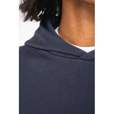 Sudadera ecorresponsable con capucha efecto lavado oversize unisex