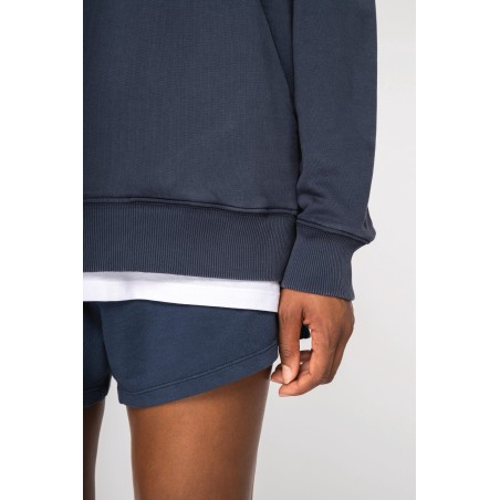 Sudadera ecorresponsable con capucha efecto lavado oversize unisex