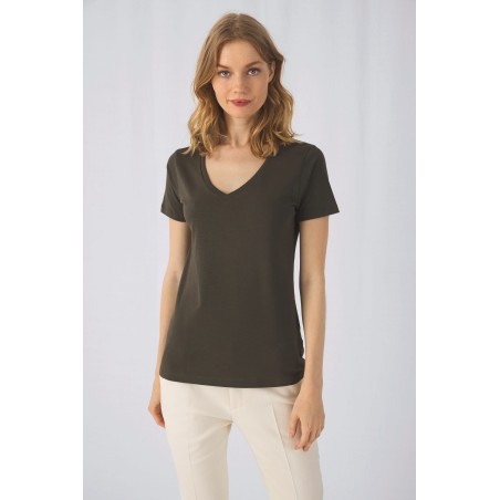 Camiseta Organic Inspire cuello de pico mujer