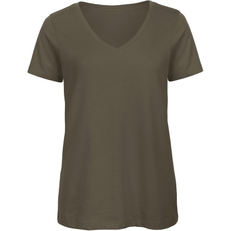 Camiseta Organic Inspire cuello de pico mujer
