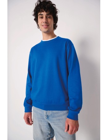 Unisex basic round neck tubular sweatshirt 2