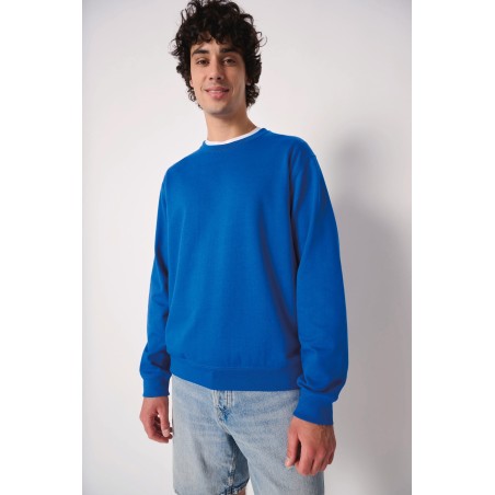 Unisex basic round neck tubular sweatshirt