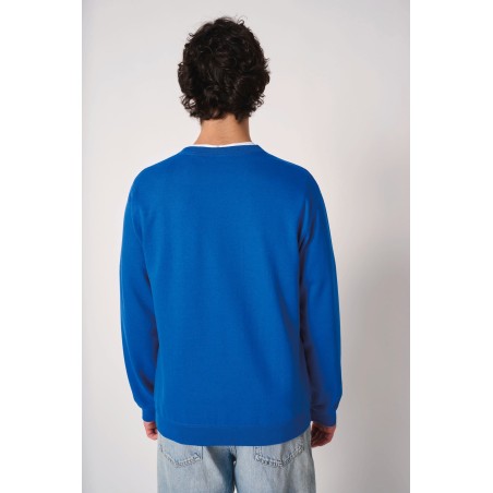 Unisex basic round neck tubular sweatshirt