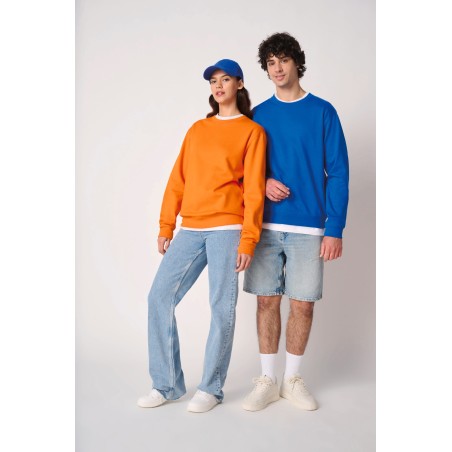 Unisex basic round neck tubular sweatshirt