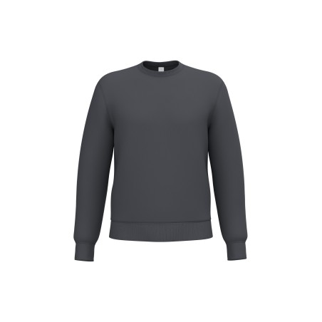 Unisex basic round neck tubular sweatshirt