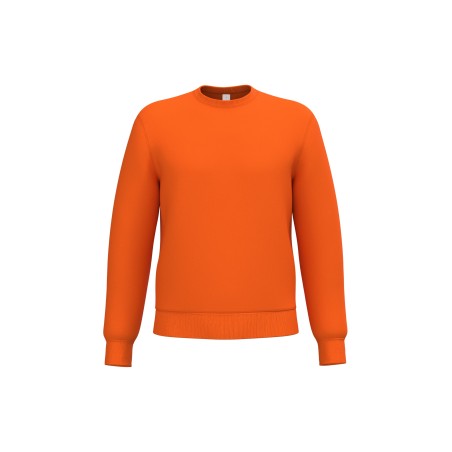 Unisex basic round neck tubular sweatshirt