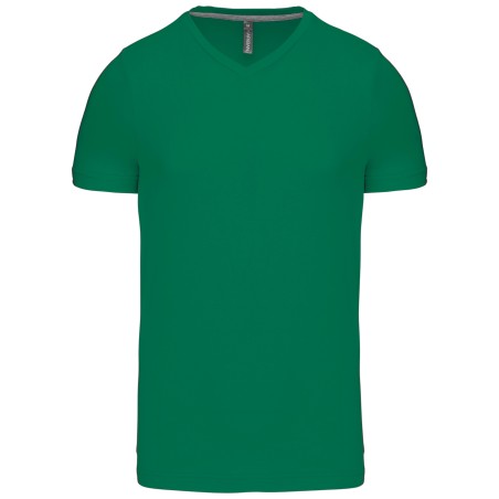 Camiseta de manga corta y cuello de pico