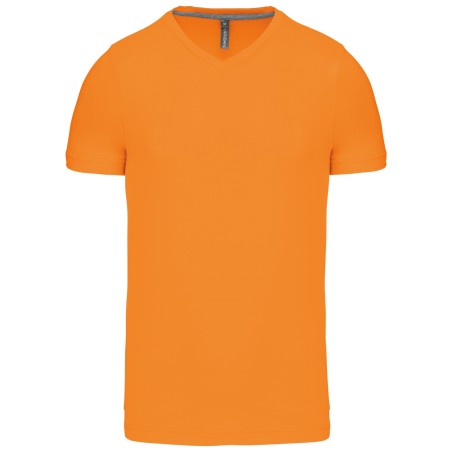 Camiseta de manga corta y cuello de pico