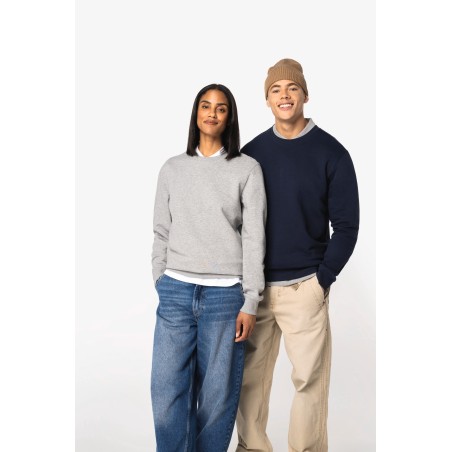 Sudadera ecorresponsable cuello redondo unisex