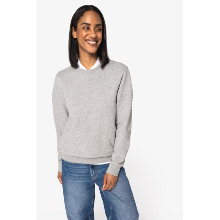 Sudadera ecorresponsable cuello redondo unisex