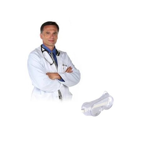 BATA BLANCA LABORATORIO UNISEX + GAFAS DE PROTECCIÓN