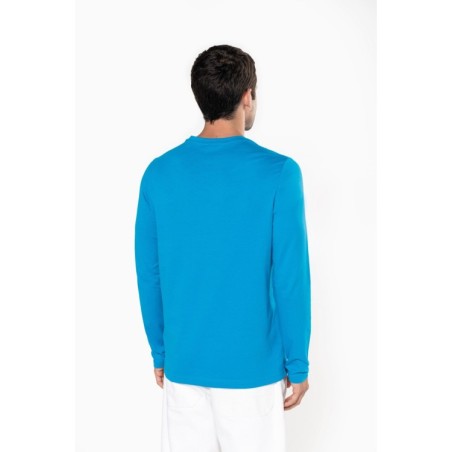 Camiseta de maga larga y cuello redondo hombre