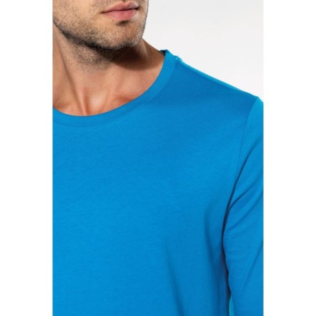 Camiseta de maga larga y cuello redondo hombre