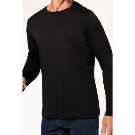 Camiseta de maga larga y cuello redondo hombre