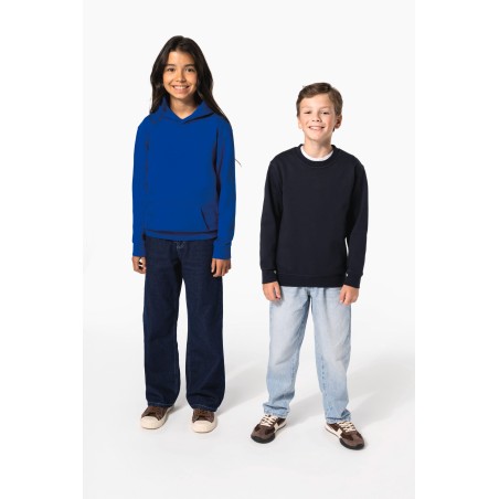 Sudadera reciclada cuello redondo infantil