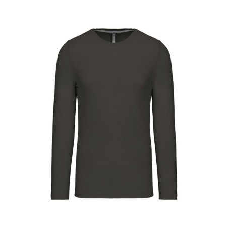 Camiseta de maga larga y cuello redondo hombre