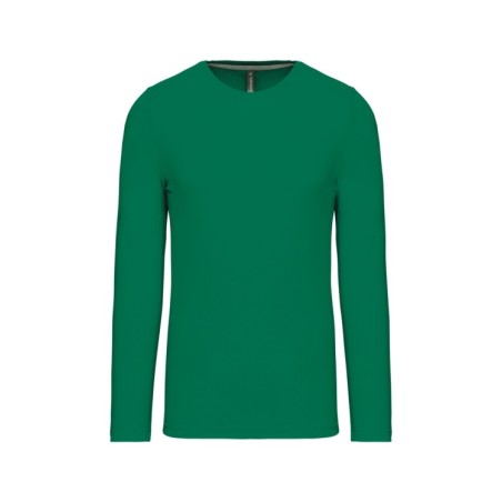 Camiseta de maga larga y cuello redondo hombre