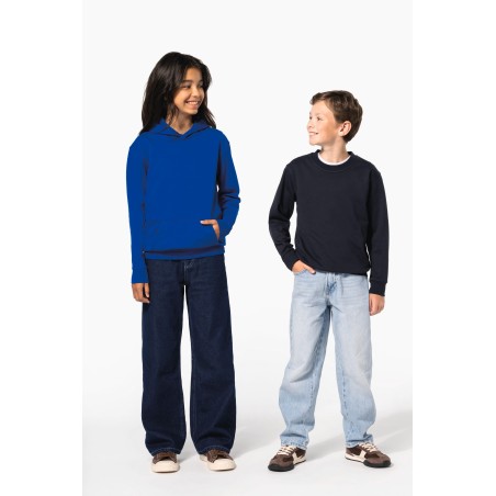 Sudadera reciclada con capucha infantil