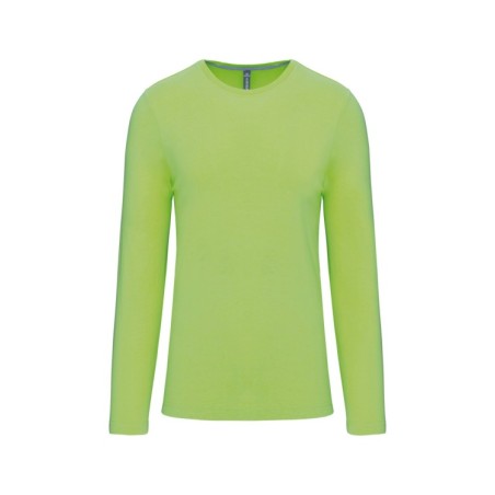 Camiseta de maga larga y cuello redondo hombre